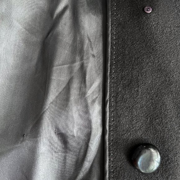 Woman cashemere/angora/wool short coat with arctic fox collar and cuffs - Picture 12 of 16